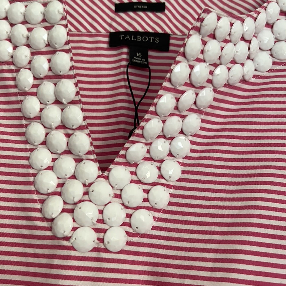 Talbots beaded Top - Picture 2 of 6